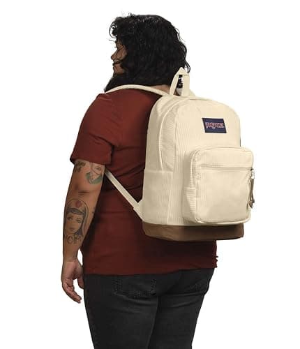 JanSport Right Pack Expressions Backpack - Travel, Work, or Laptop Bag - Coconut Corduroy thumbnail 8