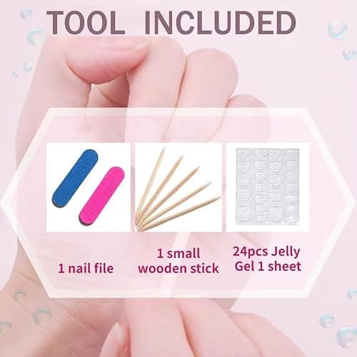 Press On Nails - Medium Almond Handmade Unique Fake Nails, Cute Bow Nails, Thick Acrylic and Muti-Layer Gel False Nails, Reusable Gel Cured Sturdier 3D Fake Nails,DIY Art Decorate (Size S) thumbnail 5