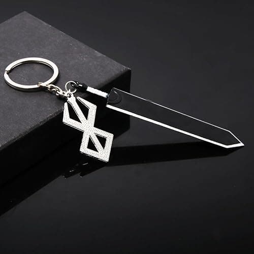 FunBoat Berserker Guts Sword Necklace Keychain - Berzerk Behelit Chains - Gift for Women Men and Fans thumbnail 7