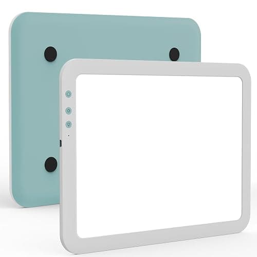 TOHETO A4 Rechargeable Led Super Bright Light Pad Powered by 3500mAh Lithium Battery for Cricut Weeding Vinyl Tool, Portable Wireless Light Board/Box for Tracing, Diamond Painting, Sketching & Drawing - Image 1