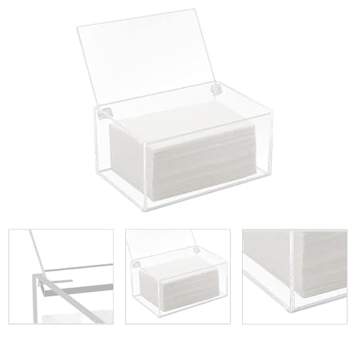Watpot Acrylic Laundry Dryer Sheet Holder, Clear Dryer Sheets Container with Lid for Laundry Room, Clear thumbnail 5