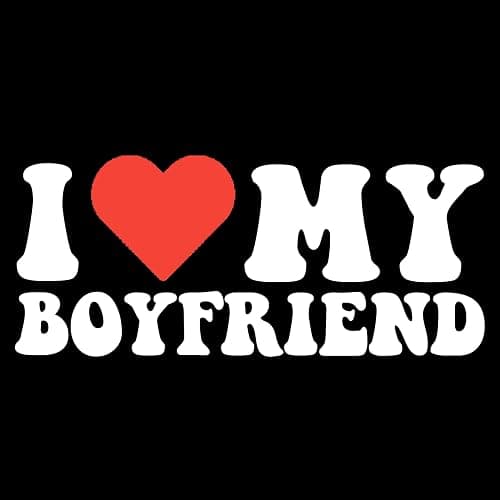 I Love My Boyfriend Heart Graphic Mens Novelty Funny T Shirt thumbnail 4