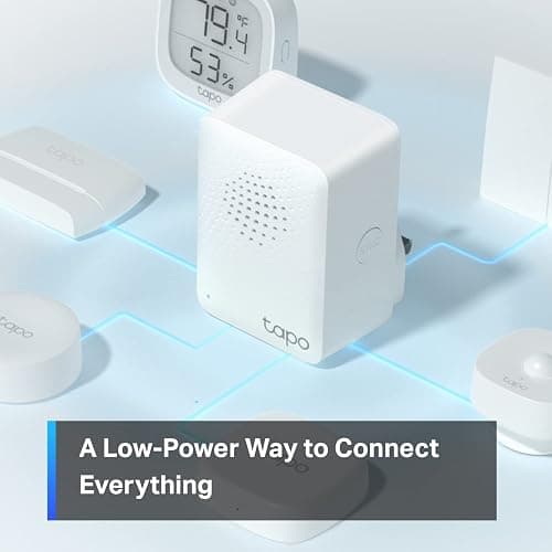 Tapo Smart Hub with Built-in Chime, REQUIRES 2.4GHz Wi-Fi, Reliable Long-Range Connections with Tapo Sensors, Sub-1G Low-Power Wireless protocol, Connect up to 64 smart devices (H100) thumbnail 4