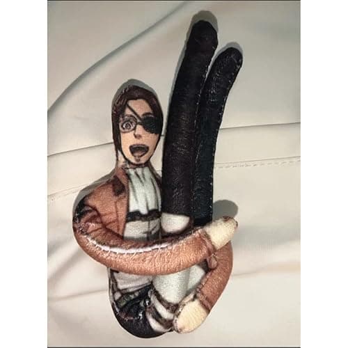 HBGIAY Eren Jaeger Twistable Figure Anime Hange Zoe Soft Figure Built-in Wire Frame Armin Arlert Stuffed Animal Pillow 11.8" thumbnail 2