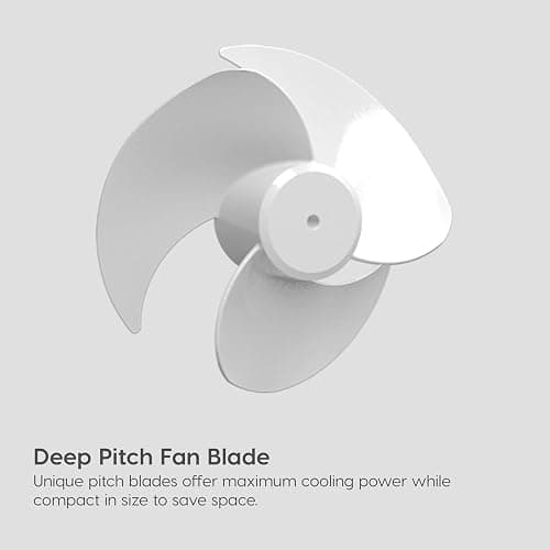 IRIS USA WOOZOO Desk Fan, Oscillating Air Circulator, 3 Speeds, 36ft Max Air Distance, 244ft² Coverage, 112° Adjustable Vertical Tilt, 29db Quiet Motor, Small Fan for Bedroom, Office, Dorm, White thumbnail 7