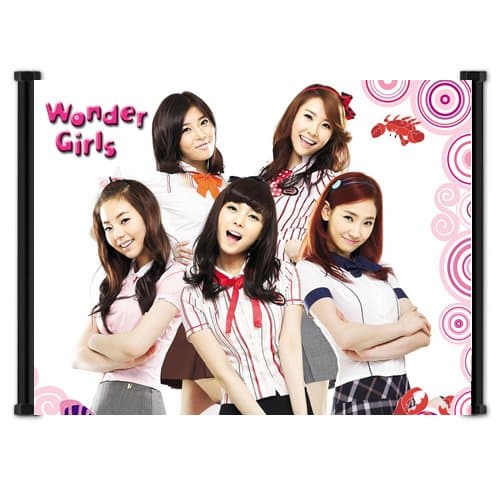 Wondergirls Kpop Fabric Wall Scroll Poster (21"x16") Inches - Image 1