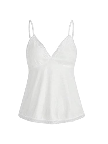 SHENHE Women's Lace Babydoll Tank Top Sexy Sleeveless Flowy Tank Gothic Peplum Tops - Image 1