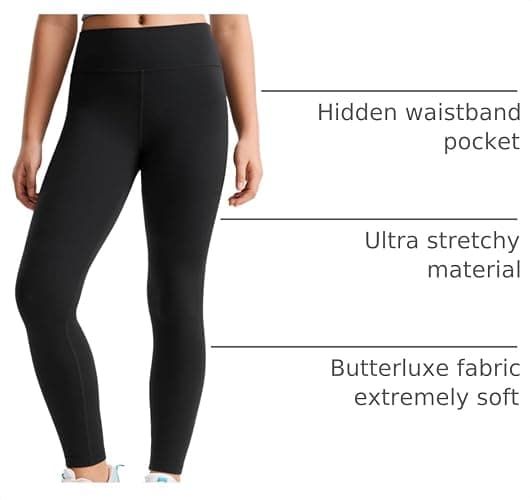CRZ YOGA Girls Butterluxe Leggings | Extremely Soft, Gentle Compression, Yoga, Athletic, Full Length, High Waisted, Pants for Teen thumbnail 4