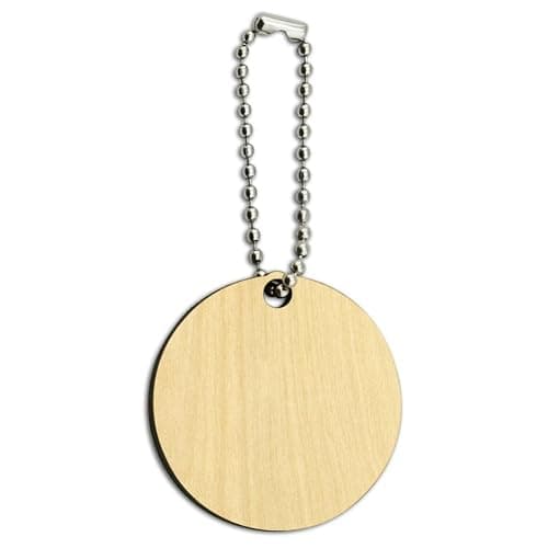 GRAPHICS & MORE Adventure Time Jake Head Wood Wooden Round Keychain Key Chain Ring thumbnail 4