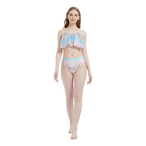 Cute Set- Girls Summer Outfits Fun And Playful Patterns Glittery Clothing, Ideal For Pool And Sea thumbnail 4