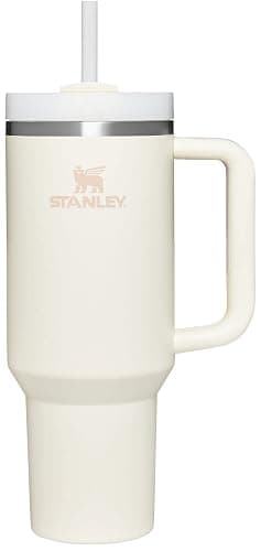 Stanley Quencher H2.0 Tumbler with Straw 40 oz | Flowstate 3-Position Lid | Cup Holder Compatible for Travel | Insulated Stainless Steel Cup | BPA-Free | Cream - Image 1