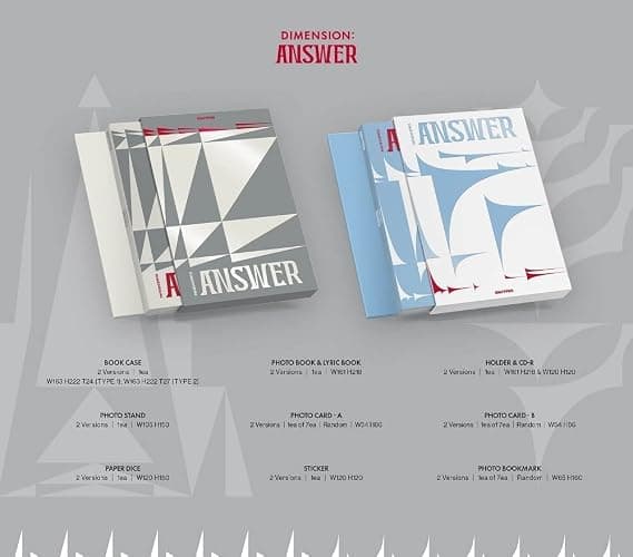 Kakao M ENHYPEN - DIMENSION : ANSWER Album+Folded Poster+Extra Photocards Set (TYPE 1 ver.) thumbnail 2