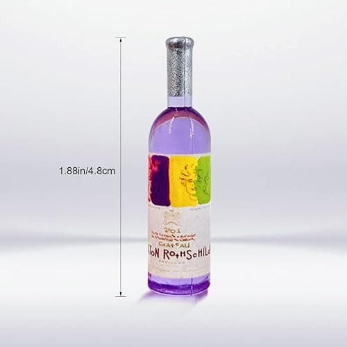 10Pcs 1:12 Scale Mini Miniature Bottles Wine Bottles miniverse Make it Mini Food Mini House Drink Accessories Dollhouse Decoration (10pcs Non-Repeating) thumbnail 3