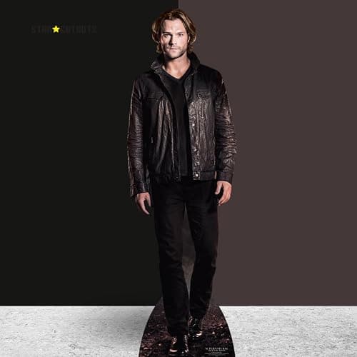 STAR CUTOUTS Sam Winchester (Jared Padalecki) Hunter Supernatural Life Size Cardboard Cut Out with Mini Table Top, Multi Colour thumbnail 4