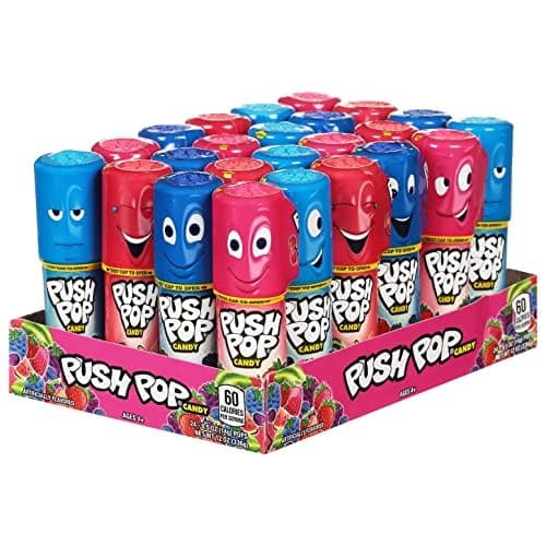 Push Pop Candy Lollipops - Individually Wrapped Variety Candy Party Pack - 24 Count Lollipops in Assorted Fruity Flavors - Fun Candy for Gifts, Celebrations, Party Favors, Gift Baskets, & Birthdays - 24 Count Tray thumbnail 8