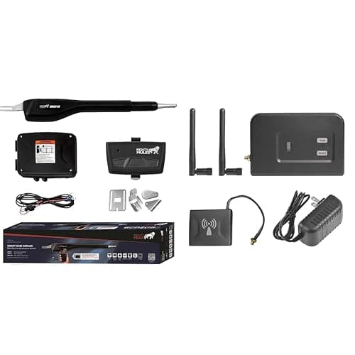 Mighty Mule MM371W Automatic Gate Opener Kit, Includes Remote and Connectivity for Smartphone Control, Compatible with 16ft 550lb Gates - Image 1