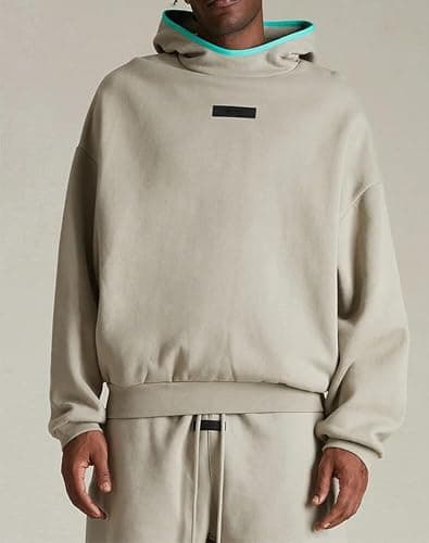Essentials Pullover Hoodie, Cotton Blend, Adult Unisex, Oversized Men Size, One Size Down thumbnail 2