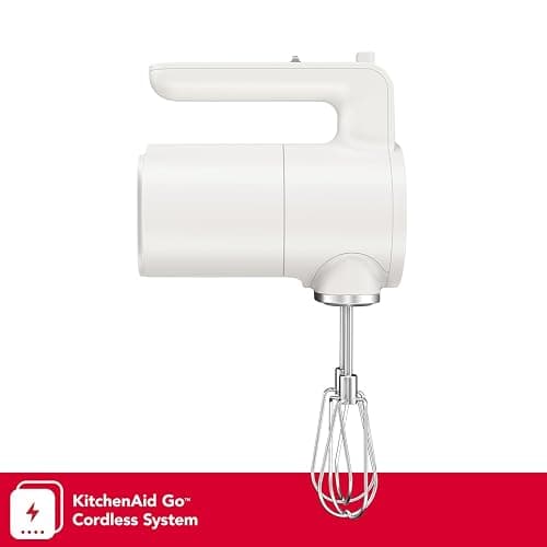 KitchenAid Go Cordless Hand Mixer - battery sold separately, KHMR700, Porcelain White thumbnail 2