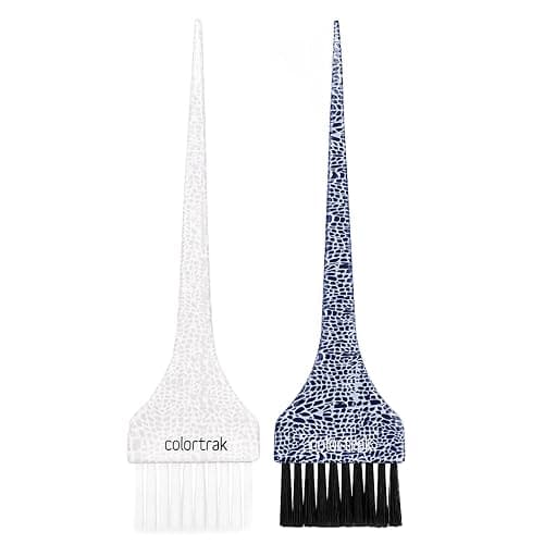 Colortrak Safari Chic Color Brushes, Prints, Perfect for Multiple Colors, Highlights, or Lowlights, 1 Firm Bristle and 1 Ultra Soft Feather Brush, Reusable and Easily Washable, 2 Brushes - Image 1