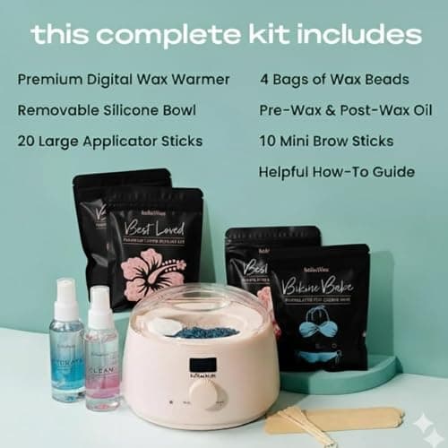 KoluaWax Premium Waxing Kit for Women - Beginner Friendly - Complete Wax Kit that includes 14oz of Wax Beads, Applicator, Pre and Post Care, Suitable for Sensitive Skin (Blush) thumbnail 3