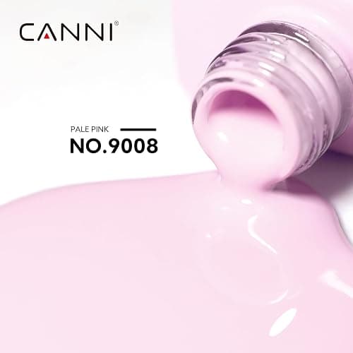 CANNI Light Pink Gel Nail Polish, 1Pcs Baby Pink Gel Polish Soft Pale Color High Gloss Soak Off U V Nail Manicure Salon DIY thumbnail 2