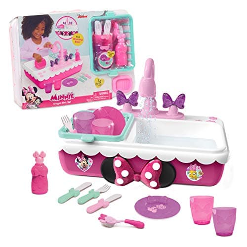 Minnie's Happy Helpers Magic Sink Set, Pretend Play Working Sink, Kids Toys for Ages 3 Up by Just Play - Image 1