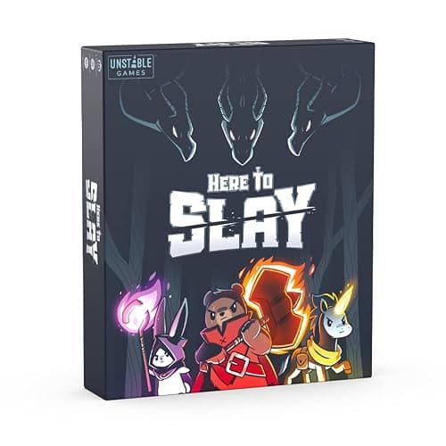 Unstable Games Here to Slay Card Game - Fantasy Adventure Strategy Game for 2-6 Players, Ages 10 and Up - Family Game Night Card Game from the Creators of Unstable Unicorns - Image 1
