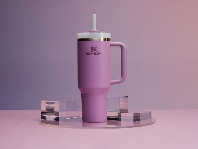 STANLEY Quencher H2.0 Tumbler with Handle and Straw 40 oz | Flowstate 3-Position Lid | Cup Holder Compatible for Travel | Insulated Stainless Steel Cup | BPA-Free | Lilac thumbnail 8