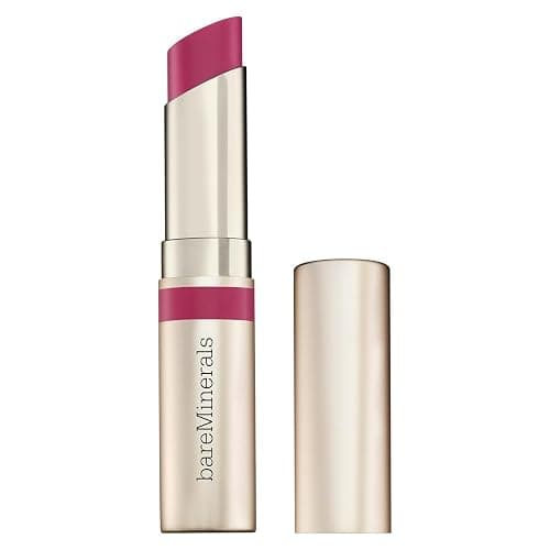 bareMinerals Dewy Lip Gloss-Balm, Hydrating Lip Gloss + Tinted Lip Balm Hybrid, Shine Finish + 24HR Hydration, For Soft + Smooth Lips, Non-Sticky, Vegan - Image 1