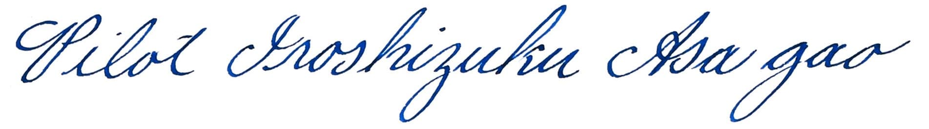 Pilot Iroshizuku Tinta para Pluma Fuente, Azul (Asa-Gao) thumbnail 4