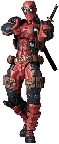 Kaiyodo Revoltech Amazing Yamaguchi Deadpool Ver. 2.5, Total Height: Approx. 6.7 inches (170 mm), Non-scale, PVC & ABS, Painted Action Figure, NR050 thumbnail 10