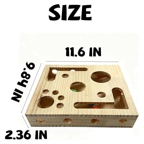 Cat Nail File Enrichment Box, Cat Scratch Puzzle Enrichment Box, Nail File Stress Free Alternative to Clippers and Grinders, Sandpaper Inside for Indoor Cats Scratching (Sandpaper Version) thumbnail 6