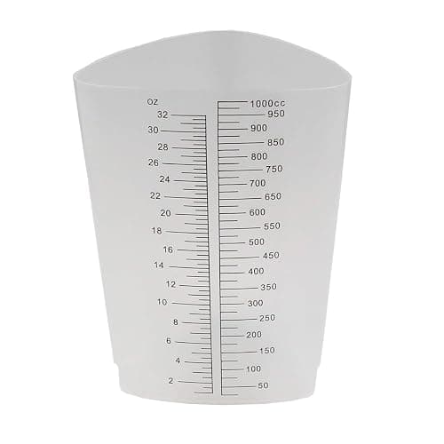 32 oz Graduated Plastic Triangular Container Three-Sided Beaker for Measuring and Mixing (Pack of 20) thumbnail 3