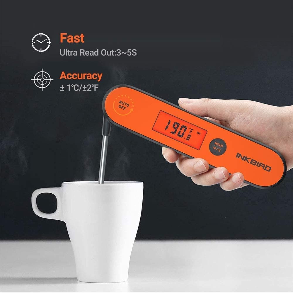 Inkbird Digital Meat Thermometer IHT-1P, Waterproof Instant Read Food Probe Thermometer with Backlight and Magnet for Cooking Kitchen BBQ Grill Smoker Deep Fry Candy Liquid thumbnail 6
