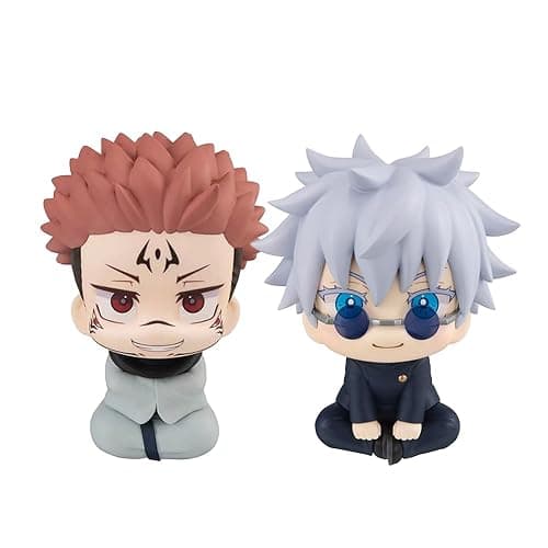 QAHEART 2pcs JJK Figure Ryomen Sukuna Look Up Figure, 10cm Anime Action Figure Model Statue Cake Topper Decoration Handmade Collectible Gifts for Fans - Image 1