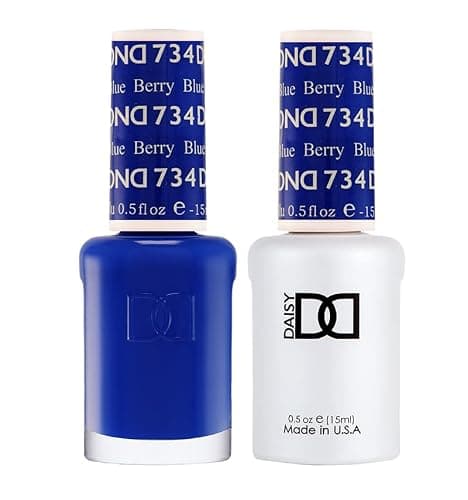 DND Gel Polish Set, Blue Collection, UV/LED GelPolish and Air Dry Nail Lacquer, Matching Chip-Free Polish Duo, 0.5 Fl Oz Each - Image 1