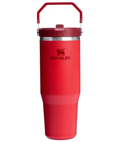 Stanley IceFlow Flip Straw Tumbler with Handle | Twist On Lid and Flip Up Straw | Leak Resistant Water Bottle | Insulated Stainless Steel | BPA-Free - Image 1