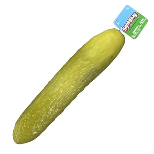 Jumbo Cucumber , 25cm Giant Pickle Stress Relief Fidget Toy, Soft Rubber Pickle Squeeze Toy For Adults, Stress Relief Hand Toys For School Office Travel Adults Kids Gift - Image 1