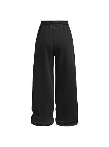 Ecolala Girls Wide Straight Leg Loose Sweatpants Elastic Waist Drawstring Jogger Pants thumbnail 2