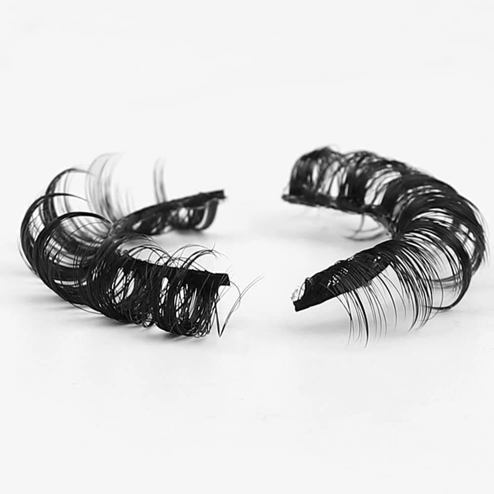 Natural Look False Eyelashes Russian Strip Lashes D Curly Faux Mink Lashes Wispy Fluffy Volume Russian Lashes 3D Effect Fake Eyelashes (10 Pairs) thumbnail 4