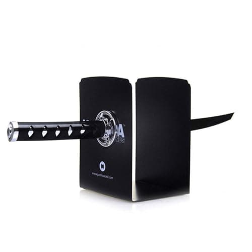 ZWCIBN Book Ends Decorative, Modern Metal Funny Unique Black DVD Bookends for Shelves, Katana Book Stopper Holder for Office Home, Desk Gifts Book Stands for Men and Book Lovers thumbnail 3