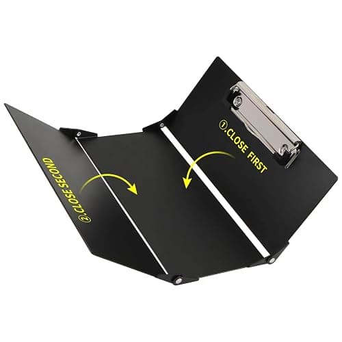Nursing Clipboard with Nursing and Medical Edition Cheat Sheets 3 Layers Aluminum Foldable Nurse Clip Boards Notepad for Students, Nursing School Essentials (Black) - Black thumbnail 8