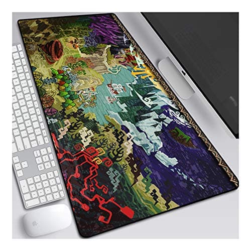 Monster Hunter 900x400mm Tapis de Souris XXL Multifonction Gaming Mousepad XXL Grand sous Main, Anime Souris 3mm Bureau Anti-Glissant Surface Texturée pour Ordinateur, D - Image 1