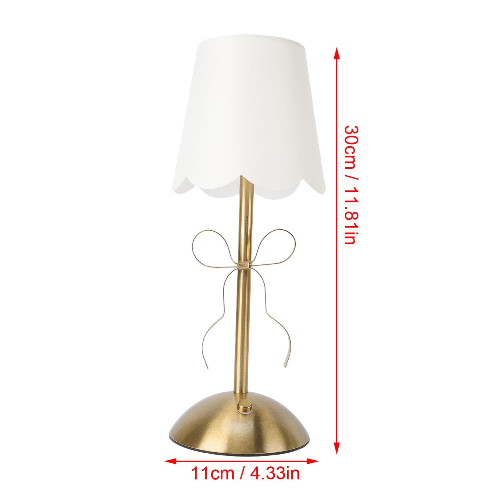 Rechargeable Cordless Table Lamp with Touch Switch Color Changing, Metal Base Bedside Lamp with Fabric Shade for Bedroom Dining Room Decorative Lighting thumbnail 3