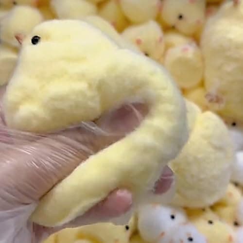 JIACAI 3pcs Handmade Chick Squishy Toys Ultra Soft squishies Fidget Toys Silicone Squeeze Toys for Stress Relief ( Chicken ) thumbnail 9