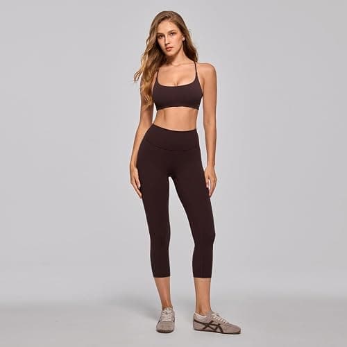 INGIA Square Neck Criss Cross Back Sports Bra | Workout Bra, Padded, Cami, Yoga, Wireless, Strapy Back, Crop Top, Bust Support, for women thumbnail 4