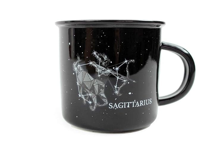 SAGITTARIUS Ceramic Mugs - 13.5 oz Coffee & Tea Mug, Astrology Horoscope Cups with Personality Traits Revealed Inside, November & December Birthday Constellation and Zodiac Sign Drinkware - Image 1