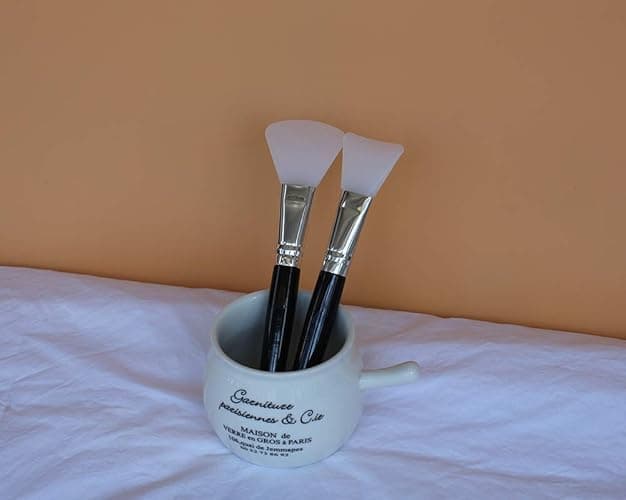 LORMAY 2 Pcs Silicone Face Mask Brush Applicator for Facial Mud, Clay Mask, DIY, Modeling Mask, Body Lotion, and BB CC Cream - 2 Count (Pack of 1) thumbnail 6
