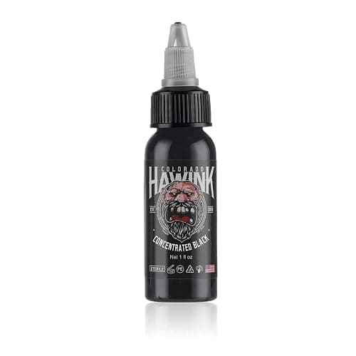 HAWINK Black Tattoo Ink 1 oz (30ml) Vegan-Friendly USA Standard Pigment Tattoo Supplies Concentrated Black TI203-30-002 thumbnail 4