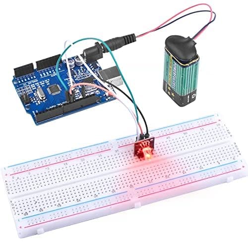 Kuman Arduino-Compatible R3 Board Starter Kit with Sensors, Breadboard, Jumper Wires, Motors, LCD, Tutorial for Beginners to Learn Robotics Coding and Electronics Projects thumbnail 4
